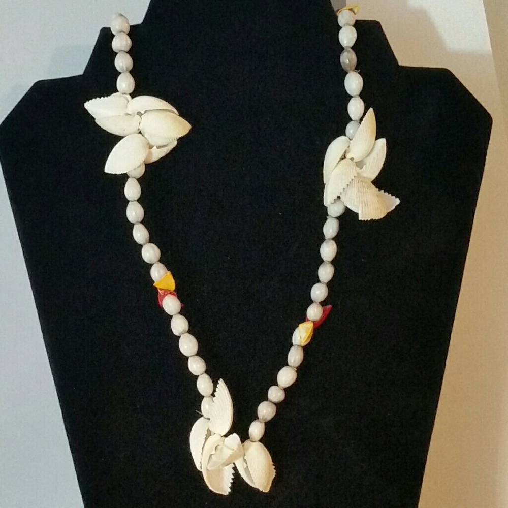 Seashell and Bead Necklace